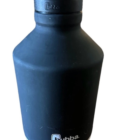 bubba Black Growler Stainless Steel Water Bottle Wide Mouth Rubberized in 84oz - Picture 1 of 5